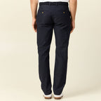 Pantalon chino straight bleu marine homme