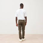 Pantalon battle bas resserré vert kaki homme