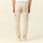 Pantalon battle bas resserré beige homme