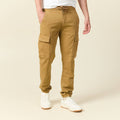 Pantalon battle bas resserré vert kaki homme