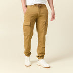 Pantalon battle bas resserré vert kaki homme