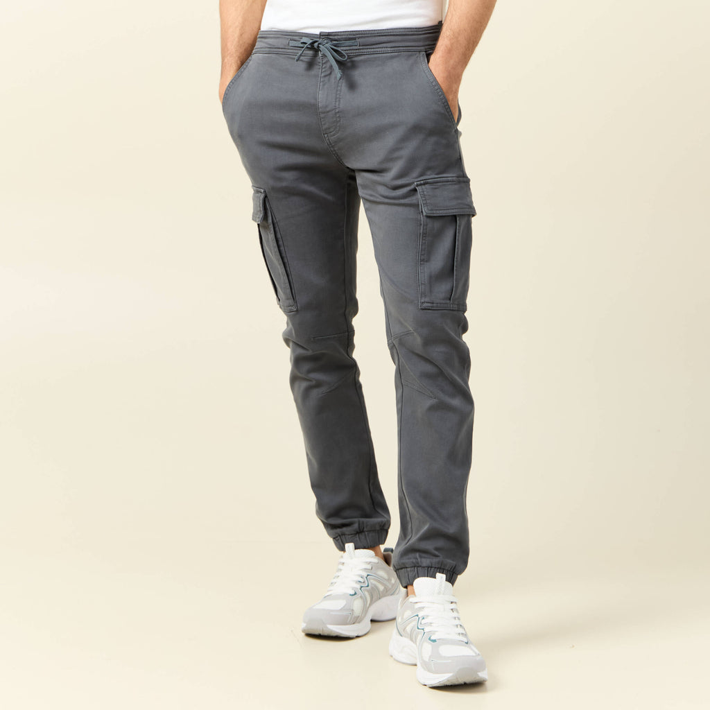 Pantalon battle bas resserré vert foncé homme