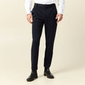 Pantalon chino slim bleu marine homme
