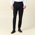 Pantalon chino slim bleu marine homme