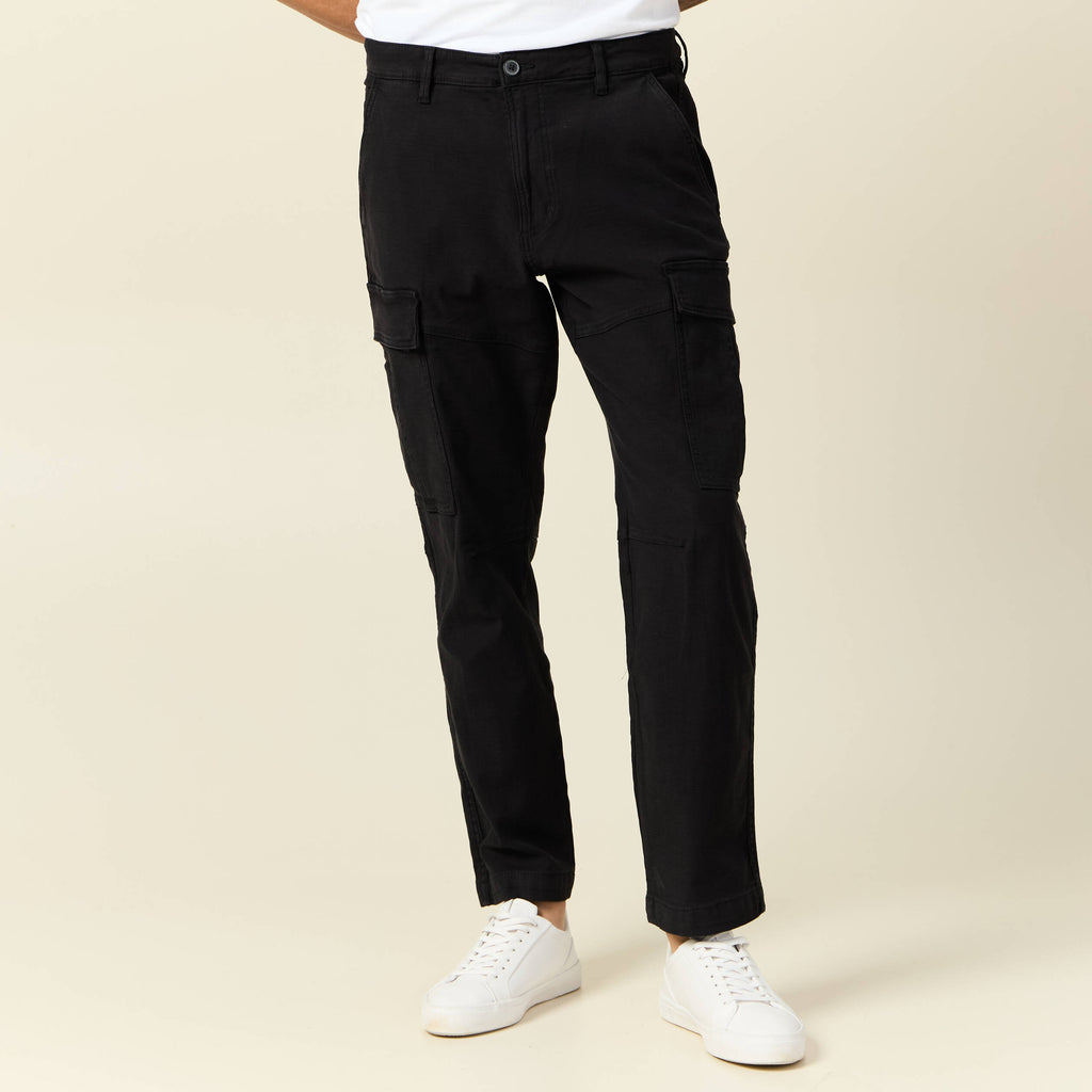 Pantalon cargo noir homme
