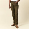 Jeans straight homme used L34 taupe homme