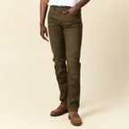Jeans straight homme used L34 taupe homme