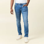 Jeans slim longueur 32 denim stone homme