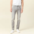 Jeans slim longueur 32 denim snow gris homme
