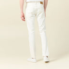 Jeans slim longueur 32 denim blanc homme
