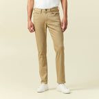 Jeans slim longueur 32 beige homme