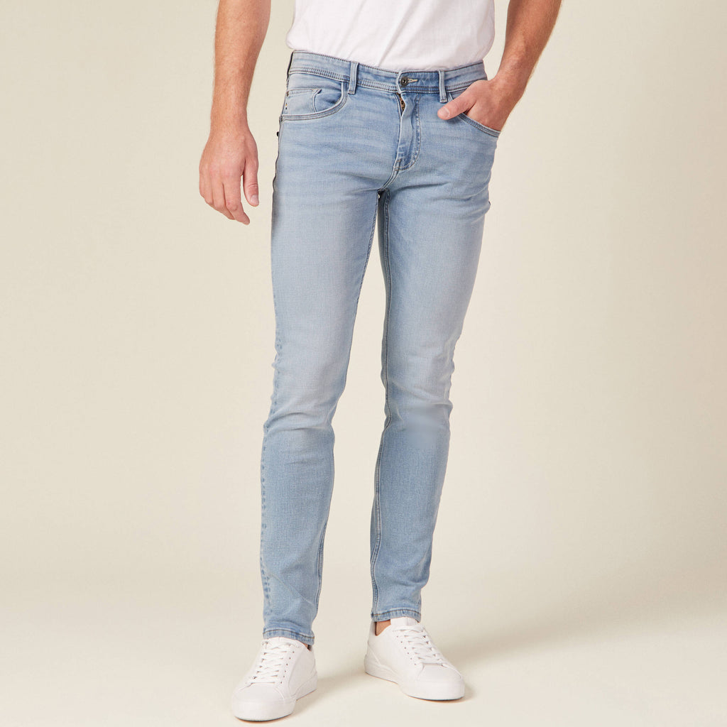 Jeans slim ultra stretch denim bleach homme
