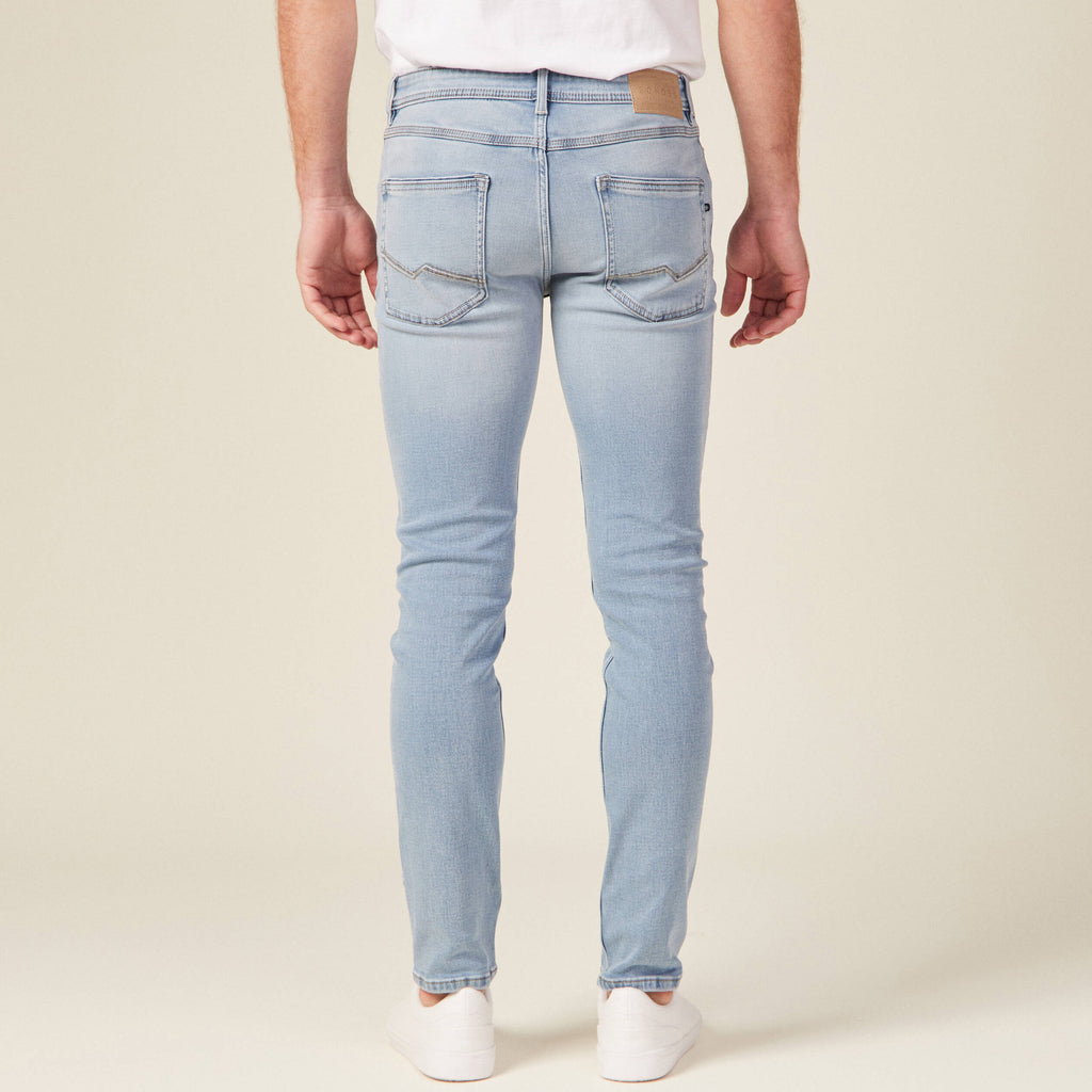 Jeans slim ultra stretch denim bleach homme