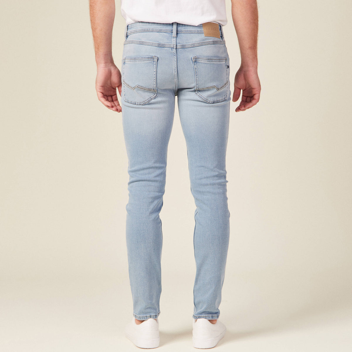Jeans slim ultra stretch denim bleach homme