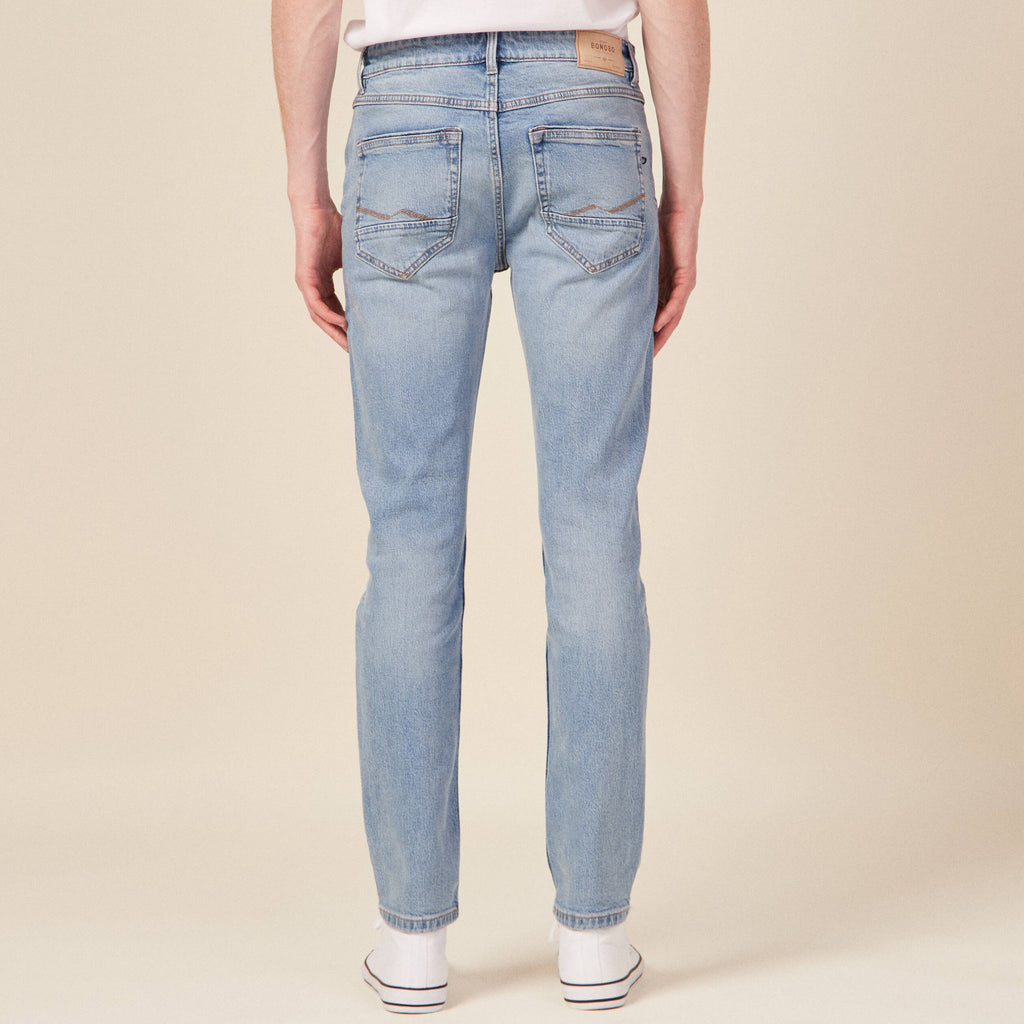 Jeans slim 5 poches denim used homme