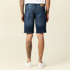 Bermuda confort ultra stretch denim brut homme