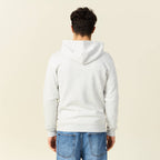 Sweat à capuche manches longues gris homme