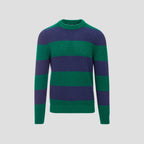 Pull manches longues bleu marine homme