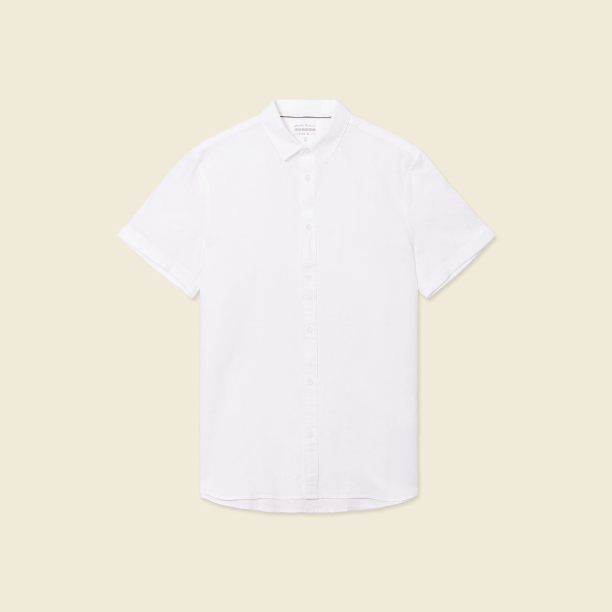 Chemise manches courtes blanc homme