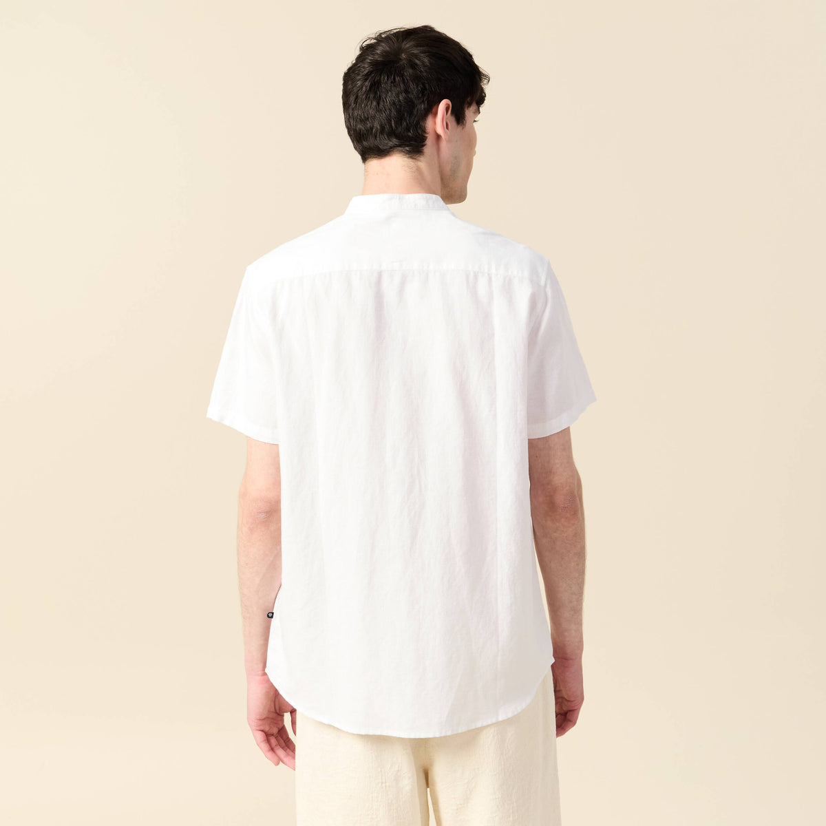 Chemise manches courtes blanc homme