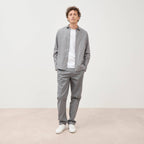 Chemise manches longues gris homme