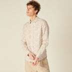 Chemise manches longues multicolore homme
