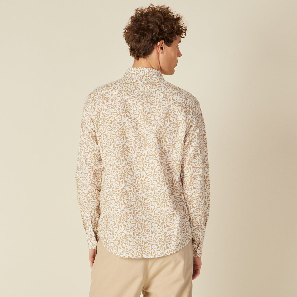 Chemise manches longues multicolore homme