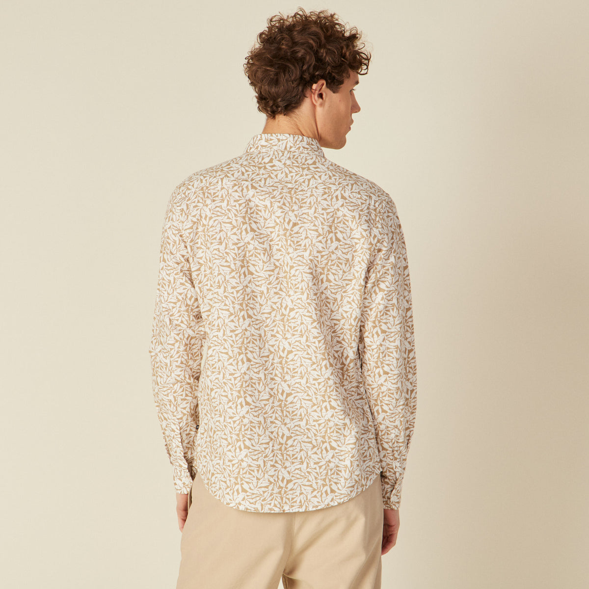 Chemise manches longues multicolore homme