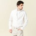 Chemise manches longues blanc homme