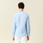 Chemise manches longues bleu ciel homme