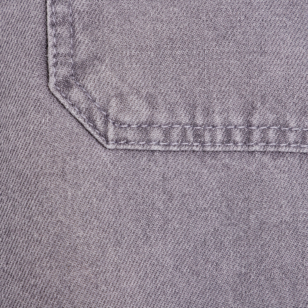 Surchemise manches longues denim gris homme