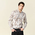 Chemise à manches longues blanc homme