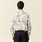 Chemise à manches longues blanc homme