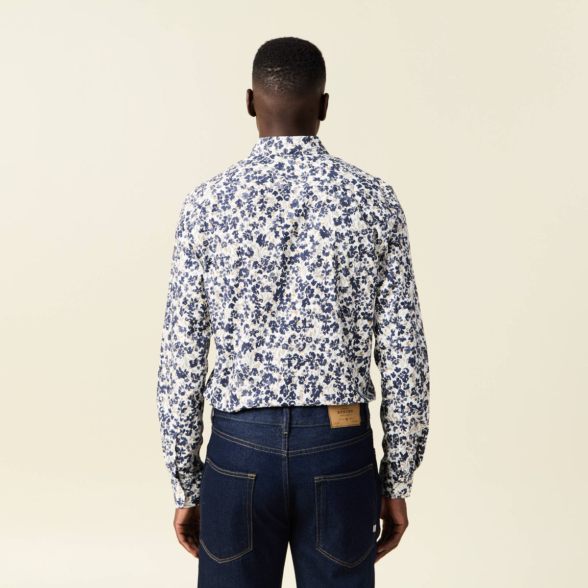 Chemise manches longues blanc homme