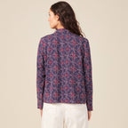 Veste esprit blazer droite bleu marine femme