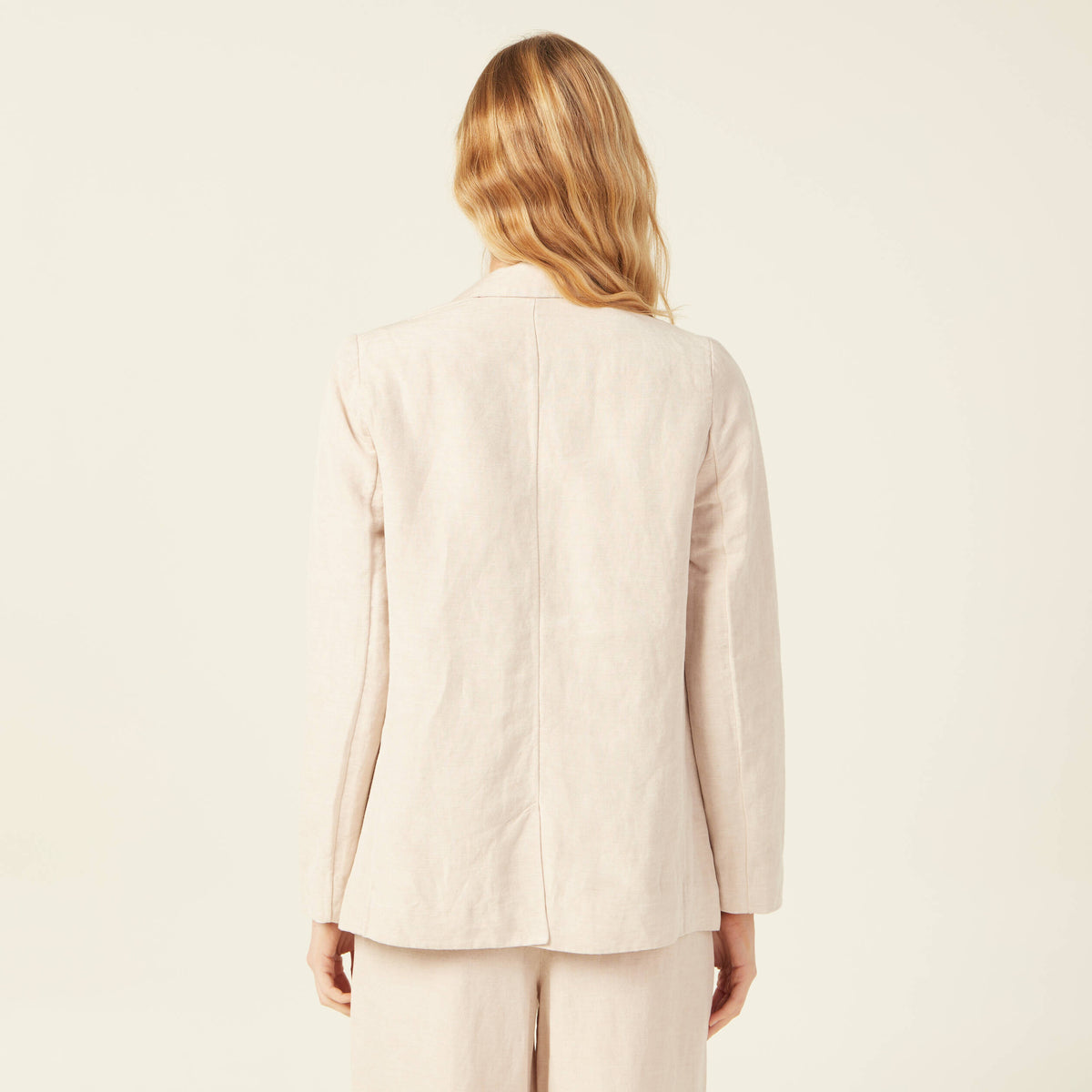 Veste ajustée manches longues doublure sable femme