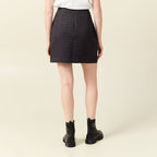Jupe droite noir femme