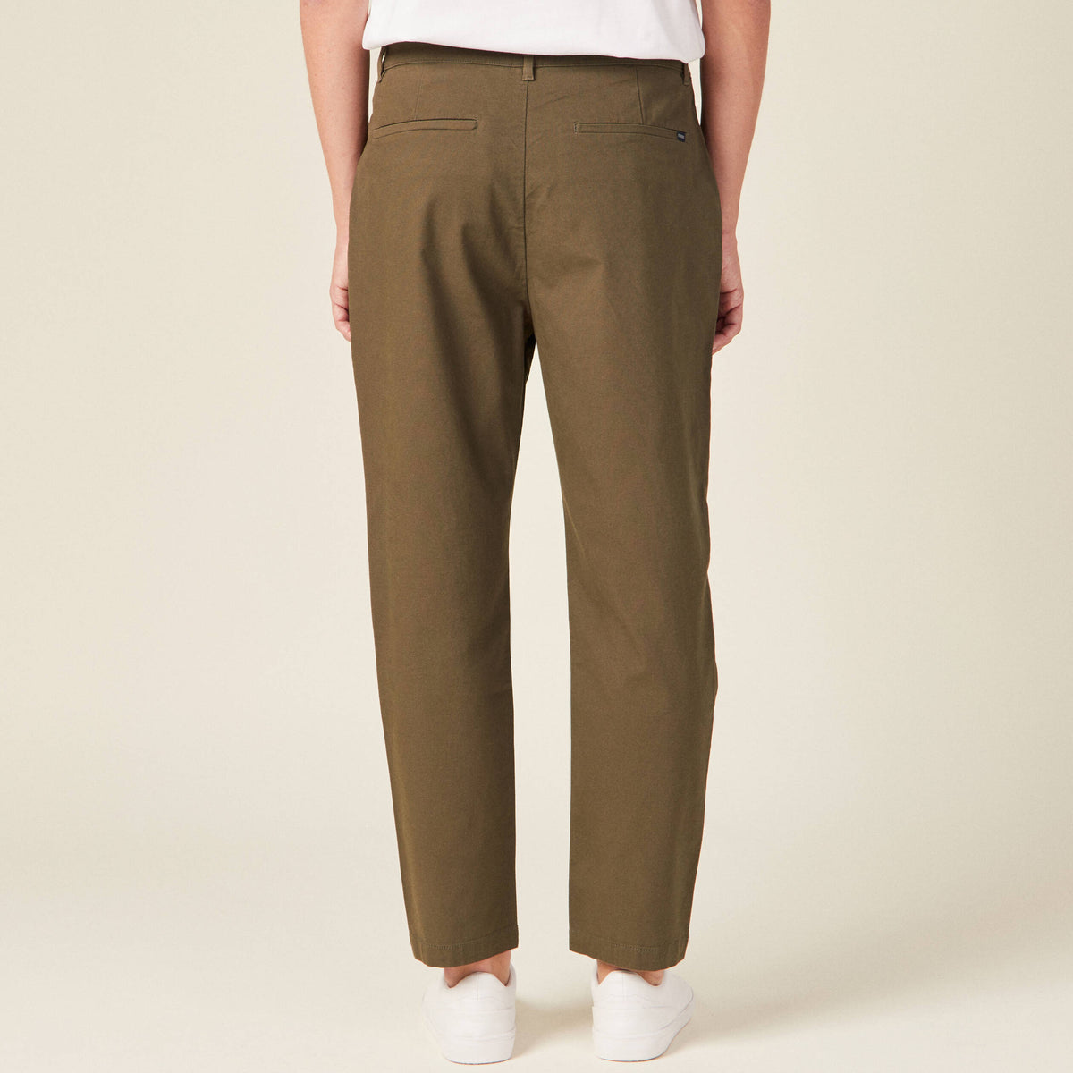 Pantalon chino taupe homme