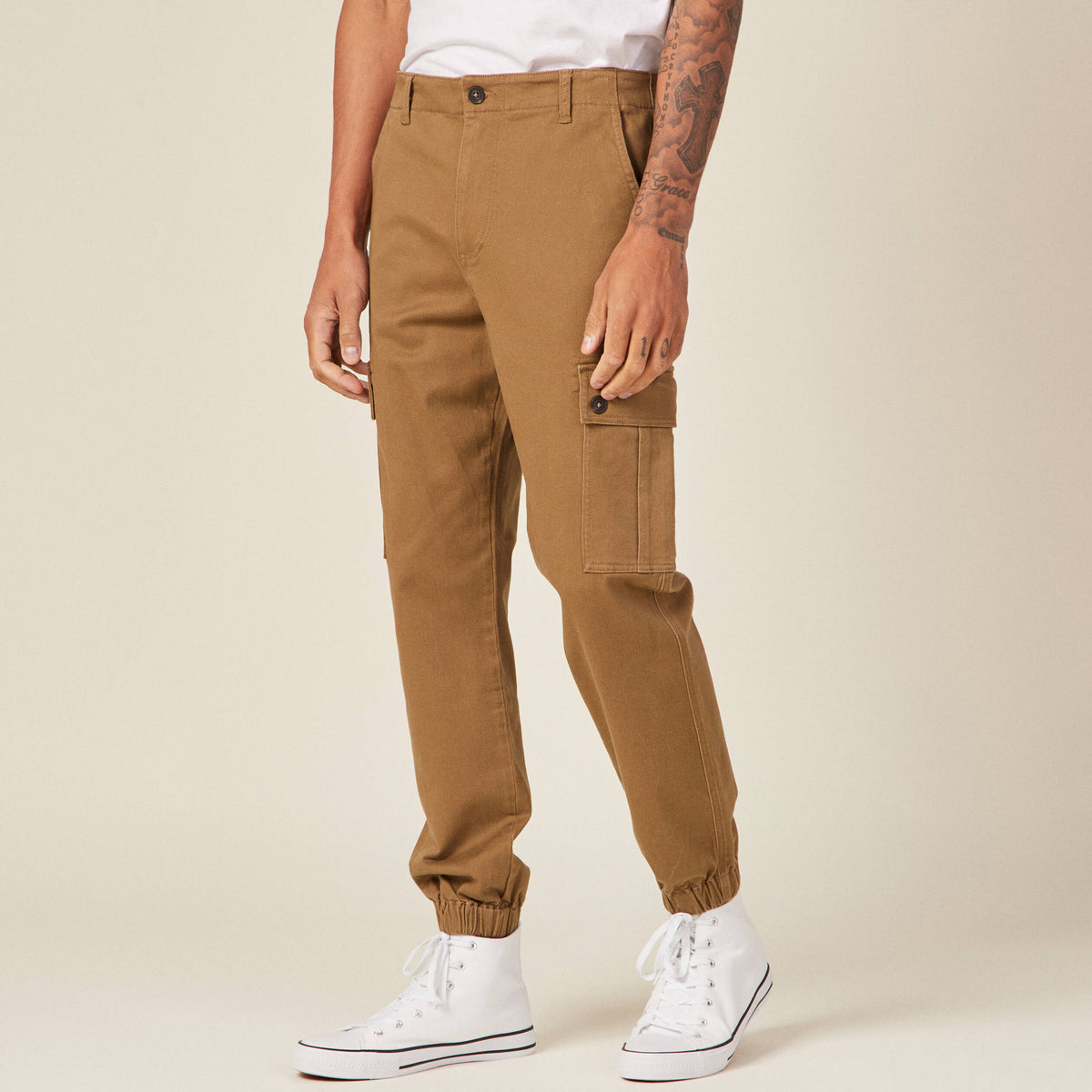 Pantalon battle beige homme