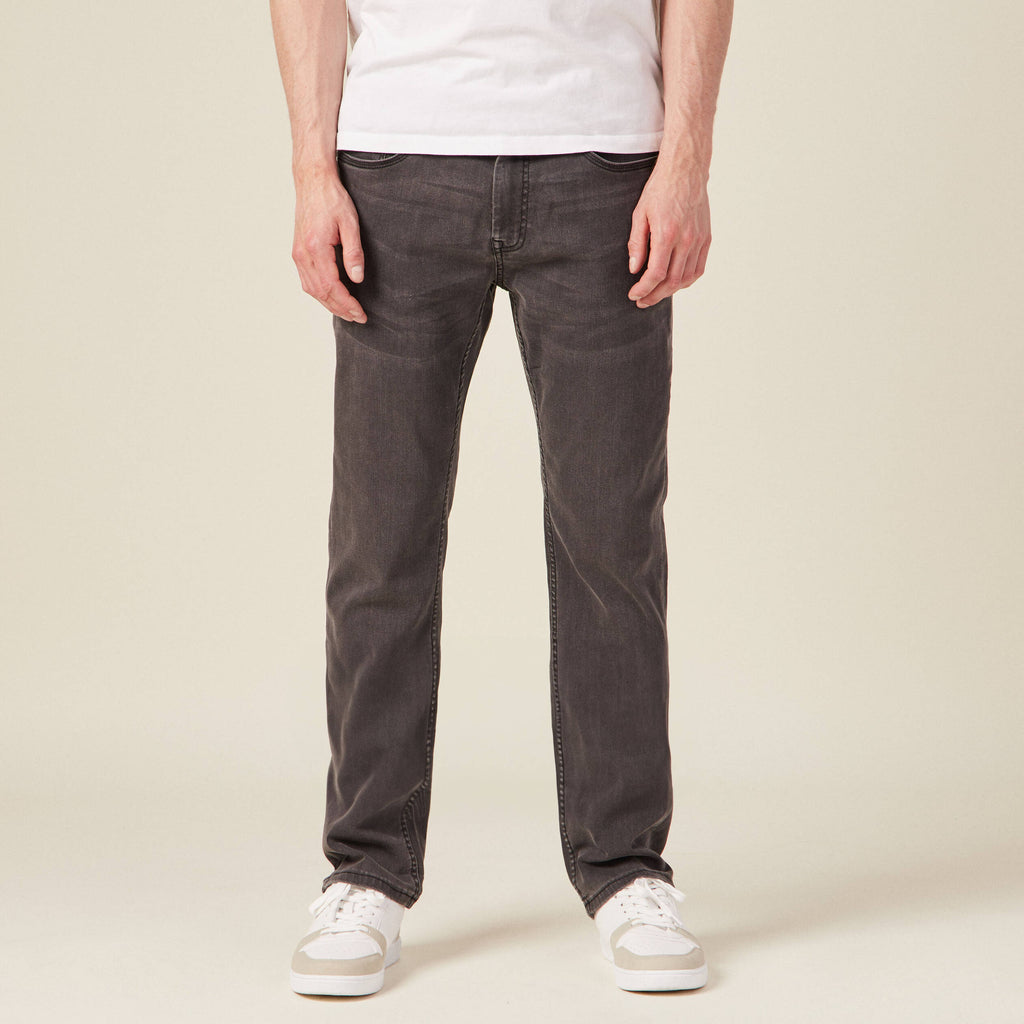Jeans straight ultra stretch denim gris homme