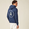 Sweat à capuche bleu marine homme
