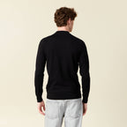 Pull manches longues noir homme