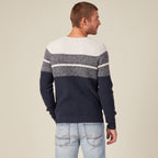 Pull manches longues fabriqué en France ecru homme