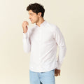 Chemise manches longues rose pastel homme