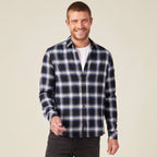 Chemise manches longues bleu electrique homme