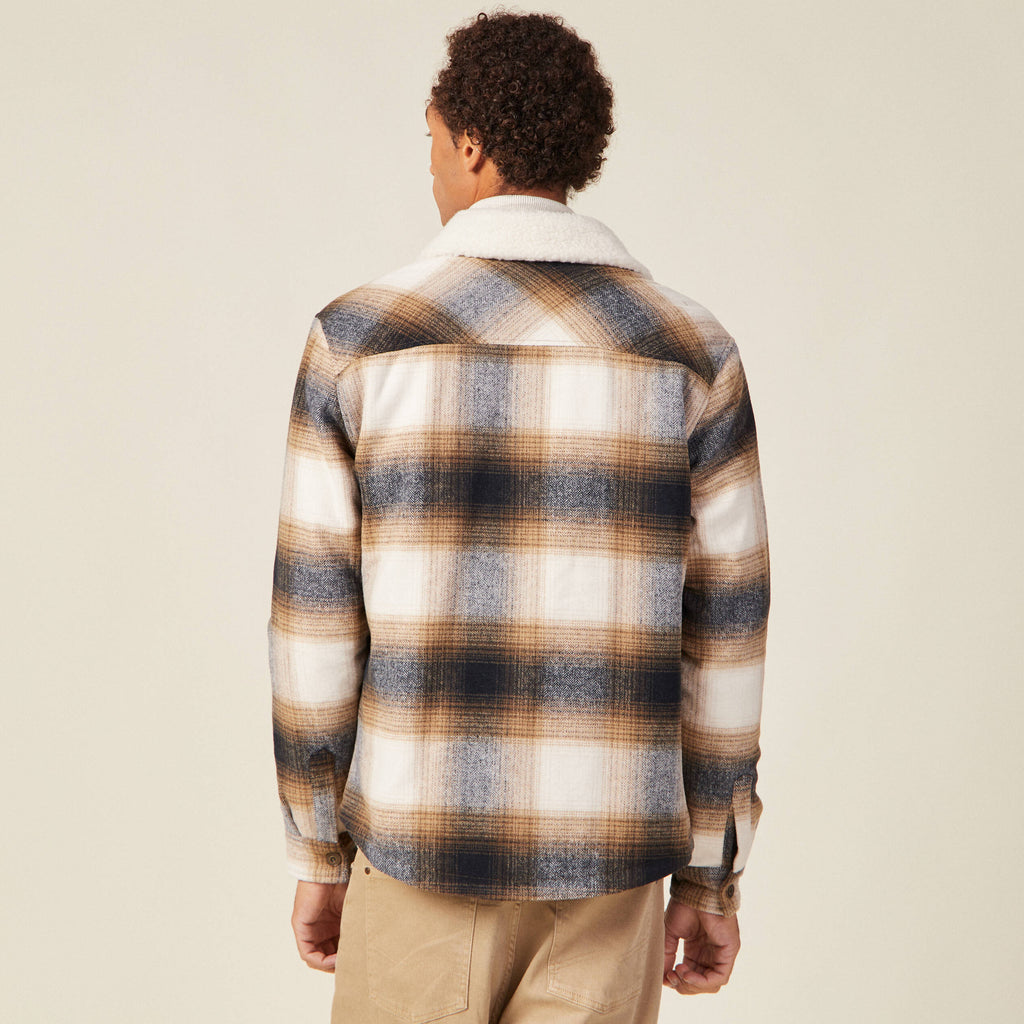 Veste surchemise ample ecru homme