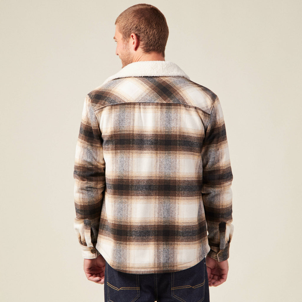 Veste surchemise ample ecru homme