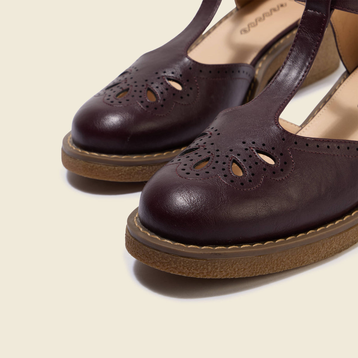 Sandales salomé à talons prune femme