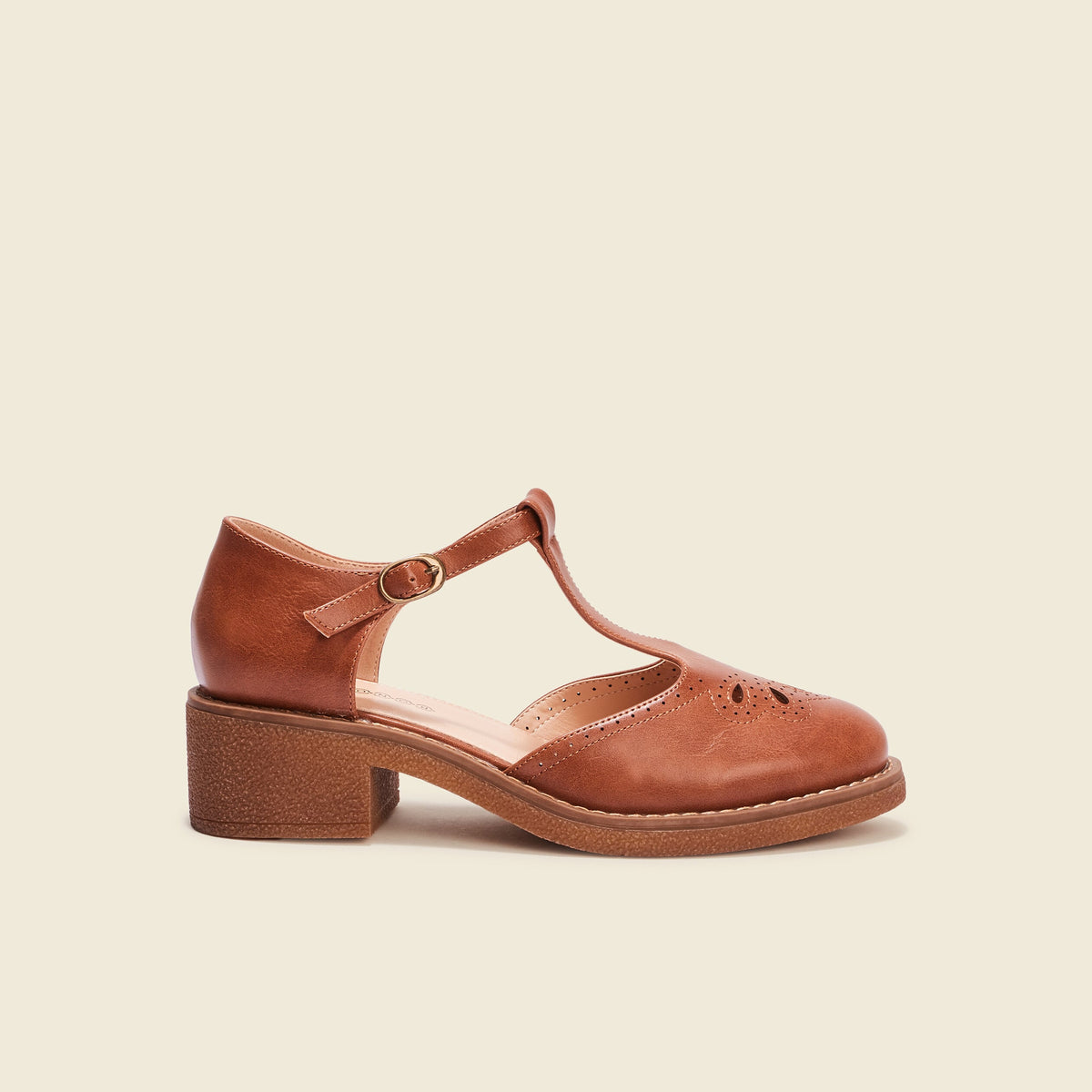 Sandales salomé à talons marron femme