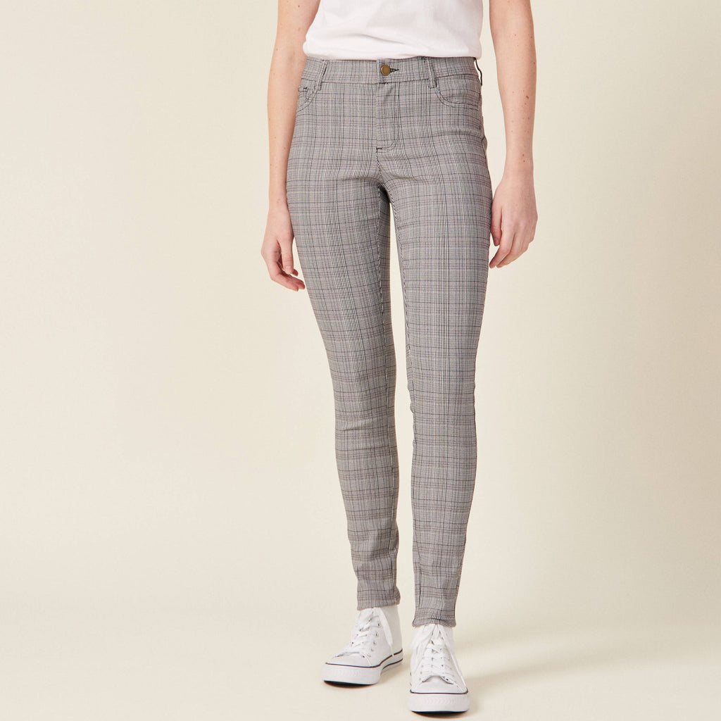 Pantalon skinny gris femme